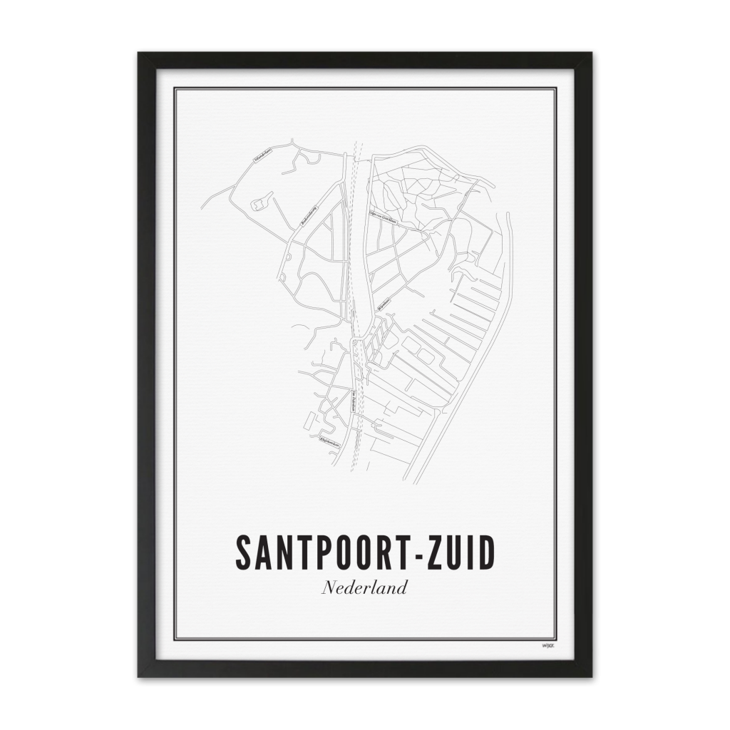 Poster van Santpoort - Zuid | WIJCK. 