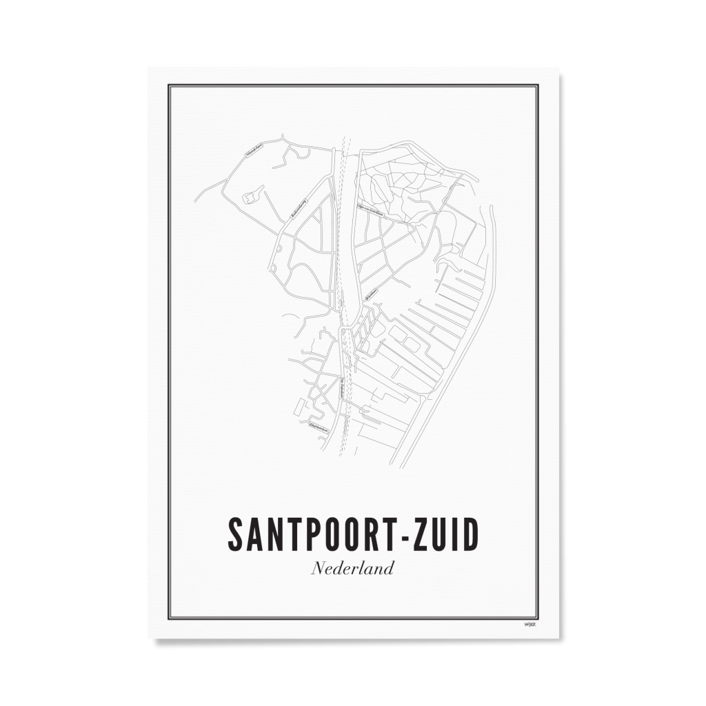 Poster van Santpoort - Zuid | WIJCK. 