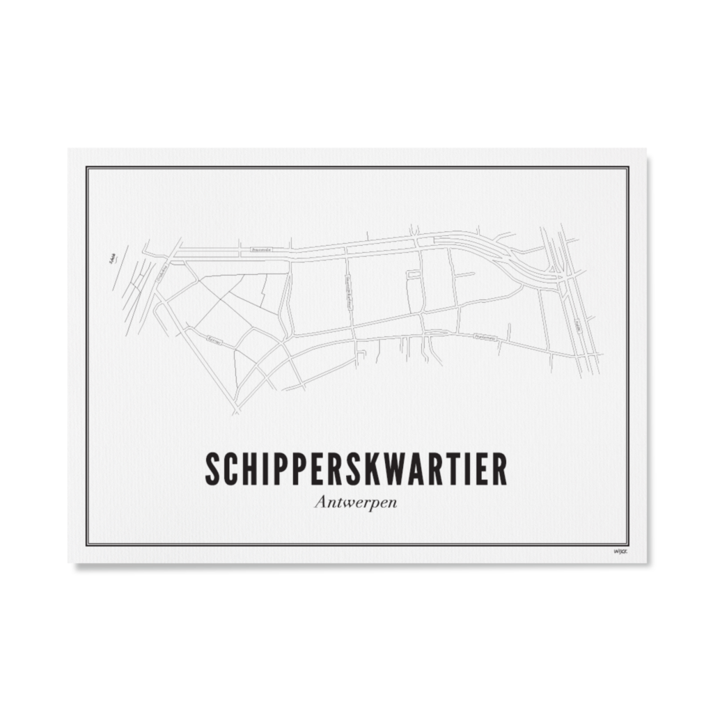 Poster van Antwerpen - Schipperskwartier | WIJCK. 