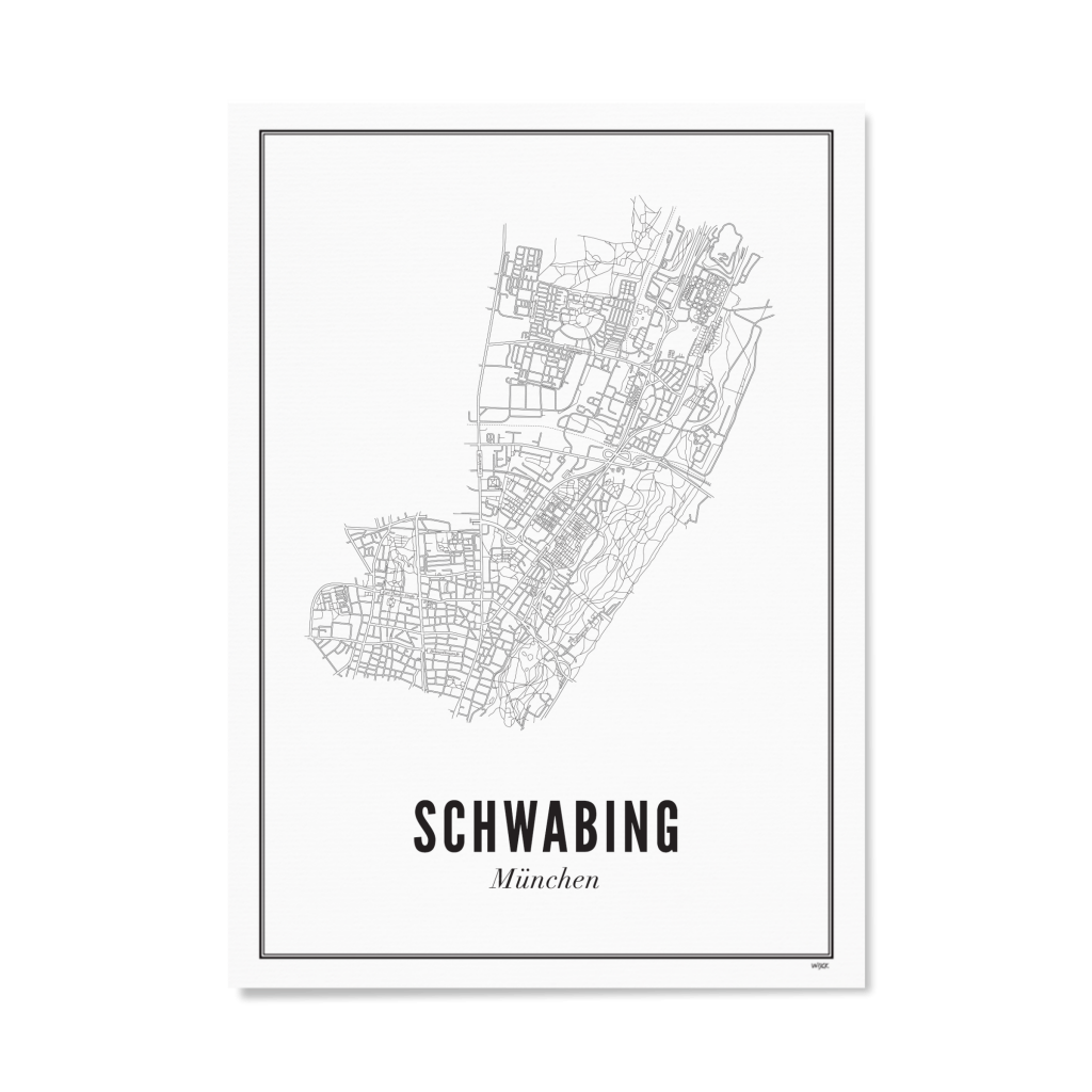 Affiches de Munich - Schwabing | WIJCK.