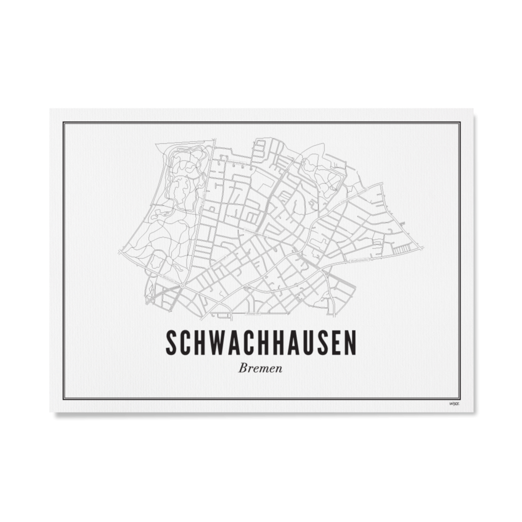 Poster von Bremen - Schwachhausen | WIJCK.