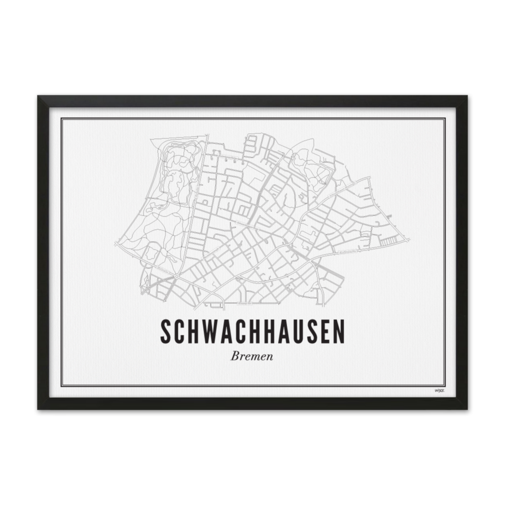 Poster von Bremen - Schwachhausen | WIJCK.