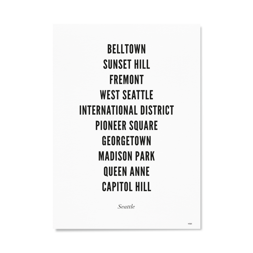 Poster of Seattle - City | WIJCK.