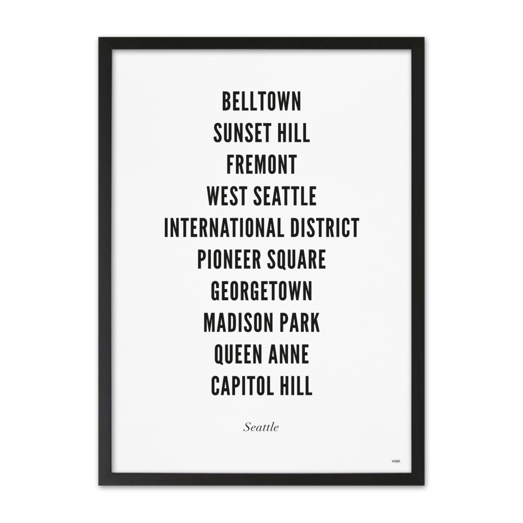 Poster of Seattle - City | WIJCK.