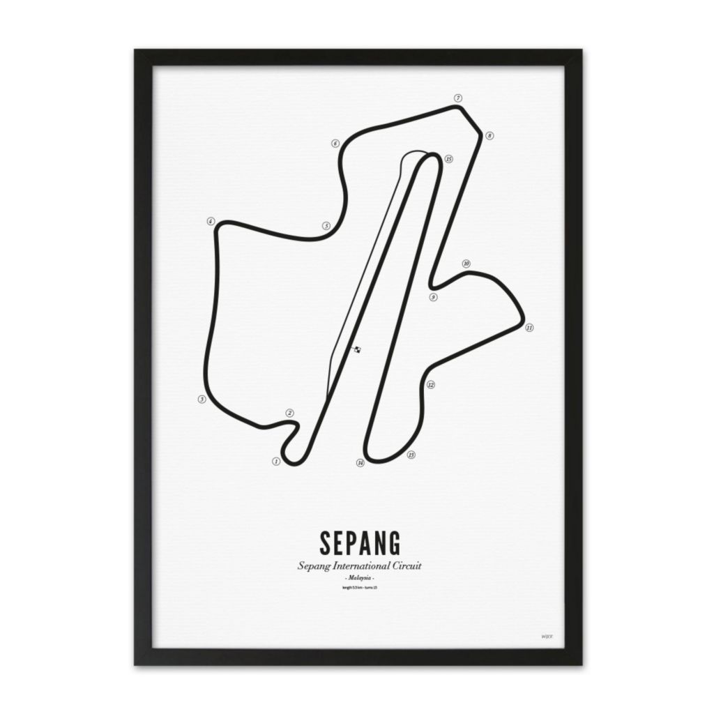 Affiches de Sepang - White edition | WIJCK.