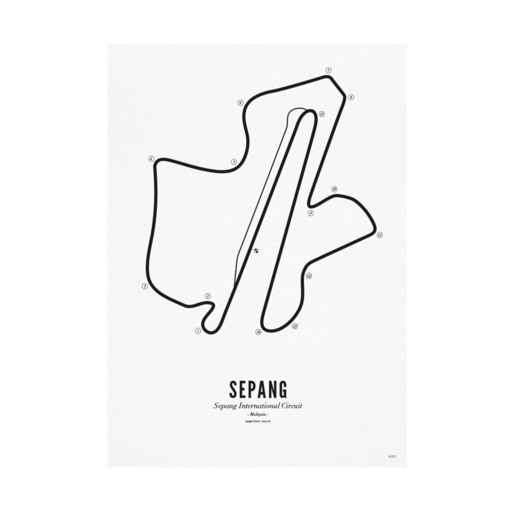Affiches de Sepang - White edition | WIJCK.