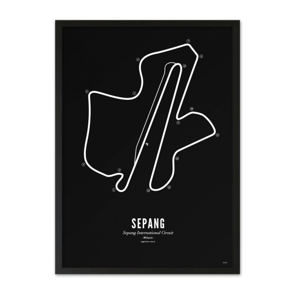 Poster van Sepang - Black Edition | WIJCK. 