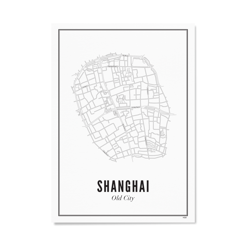 Poster von Shanghai - Zentrum | WIJCK.