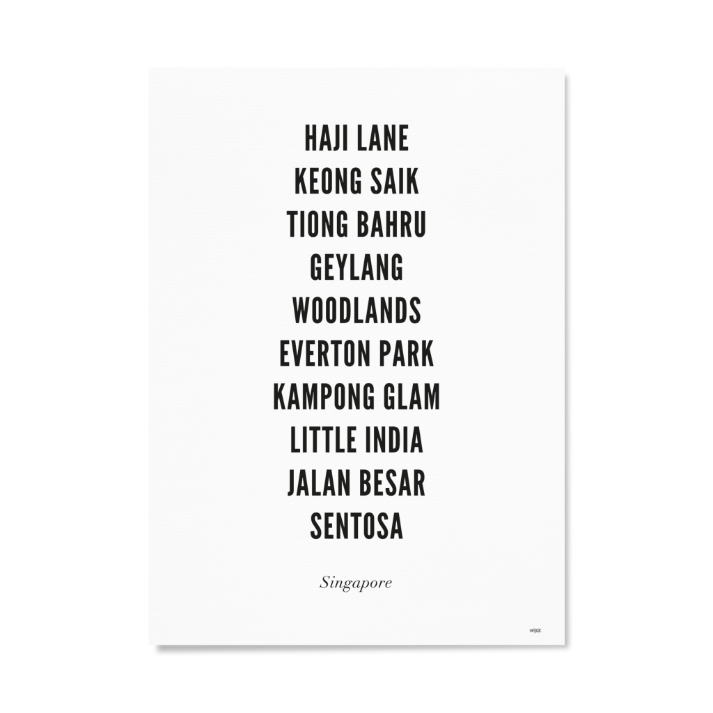 Poster von Singapur - Stadt | WIJCK.