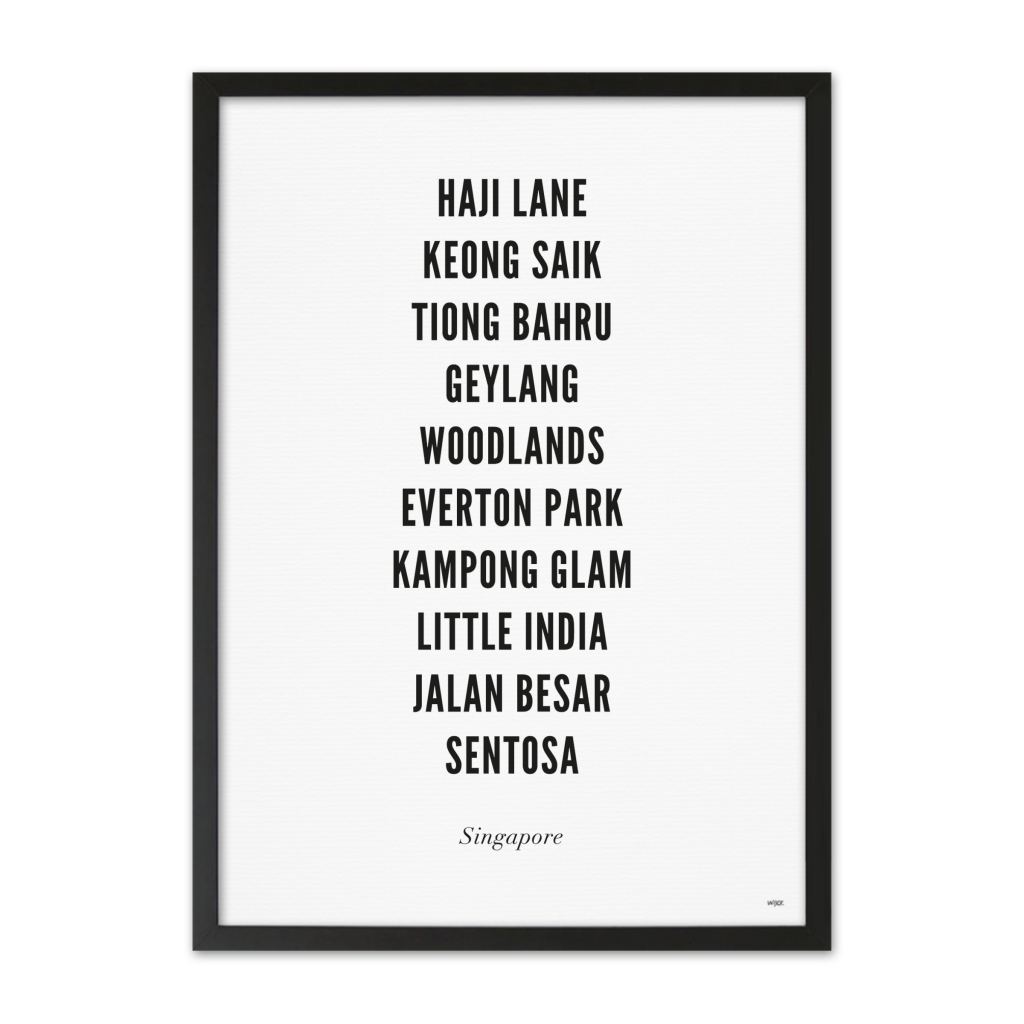 Poster von Singapur - Stadt | WIJCK.