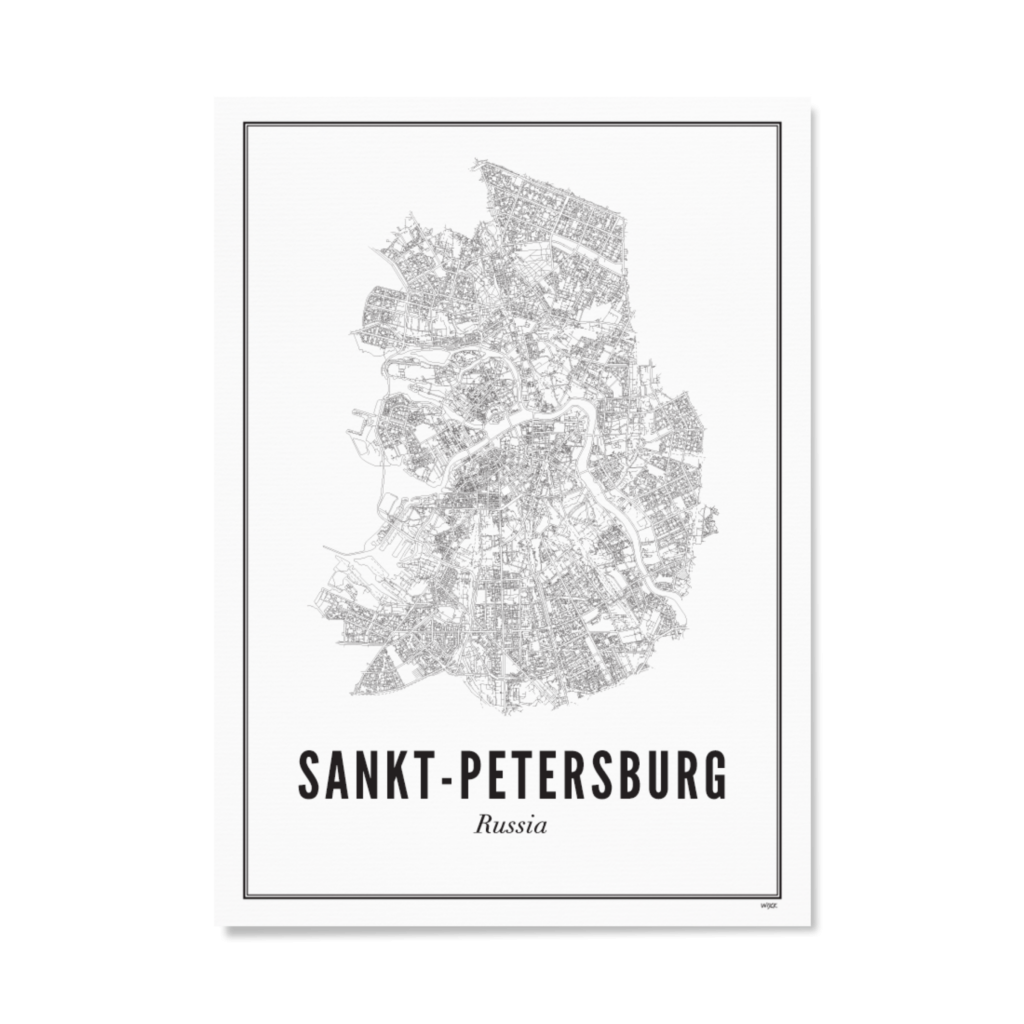 Poster van Sint-Petersburg - Stad | WIJCK. 