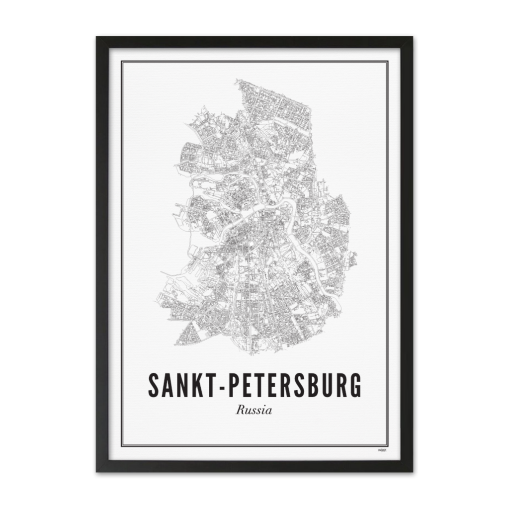 Poster van Sint-Petersburg - Stad | WIJCK. 