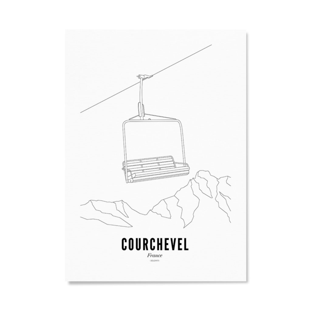 Poster of Courchevel - Ski lift | WIJCK.