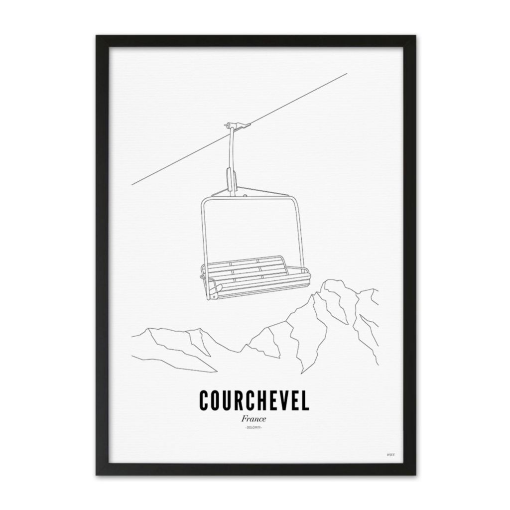 Poster of Courchevel - Ski lift | WIJCK.