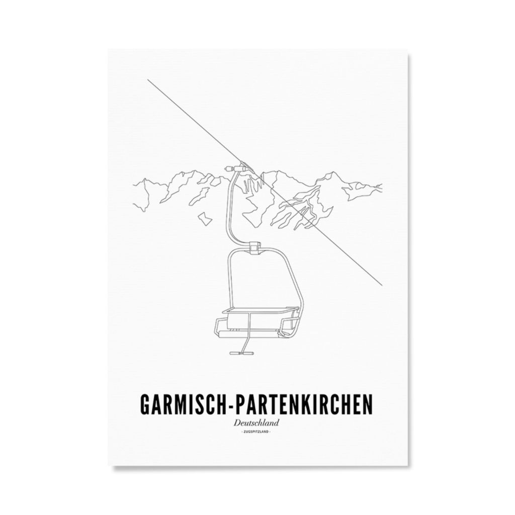 Poster of Garmisch-Partenkirchen - Ski lift | WIJCK.