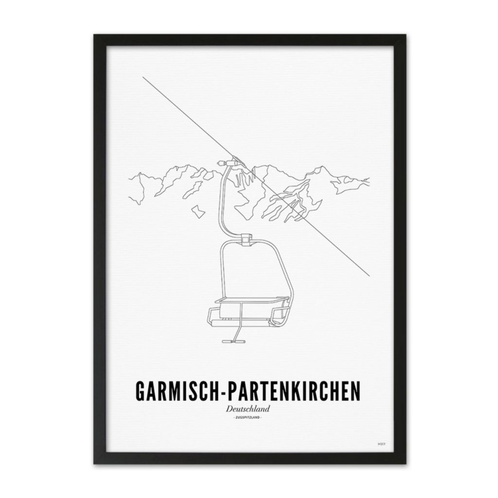 Poster of Garmisch-Partenkirchen - Ski lift | WIJCK.