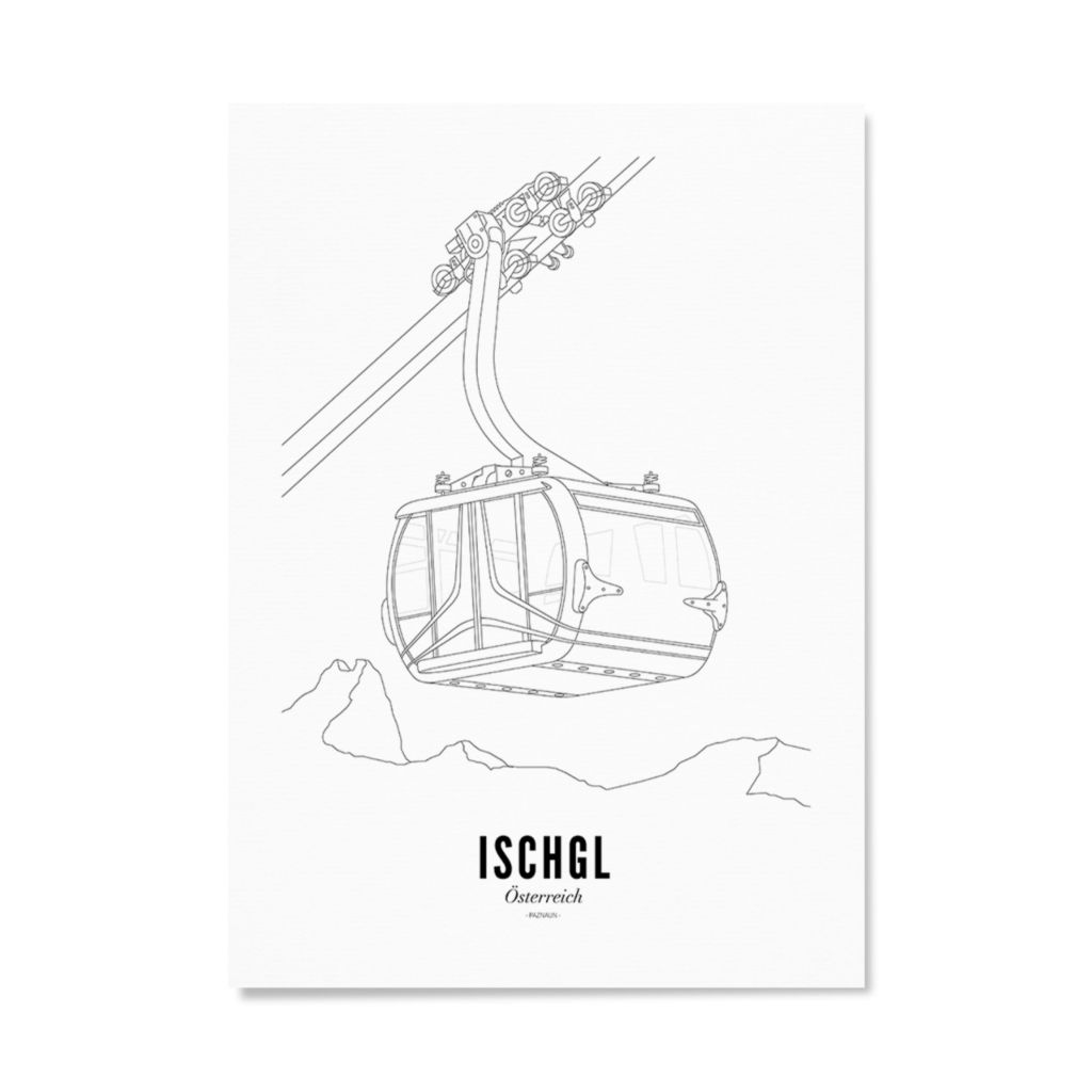 Poster of Ischgl - Ski lift | WIJCK.
