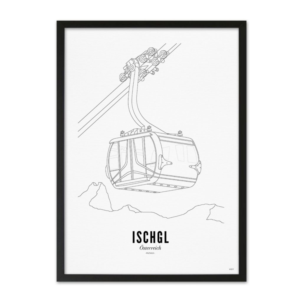 Poster of Ischgl - Ski lift | WIJCK.