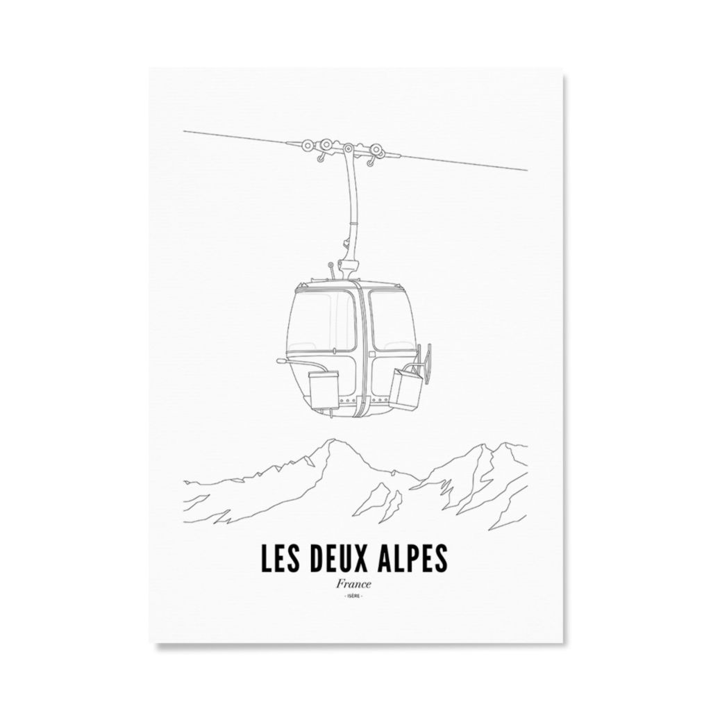 Poster of Les Deux Alpes - Ski lift | WIJCK.