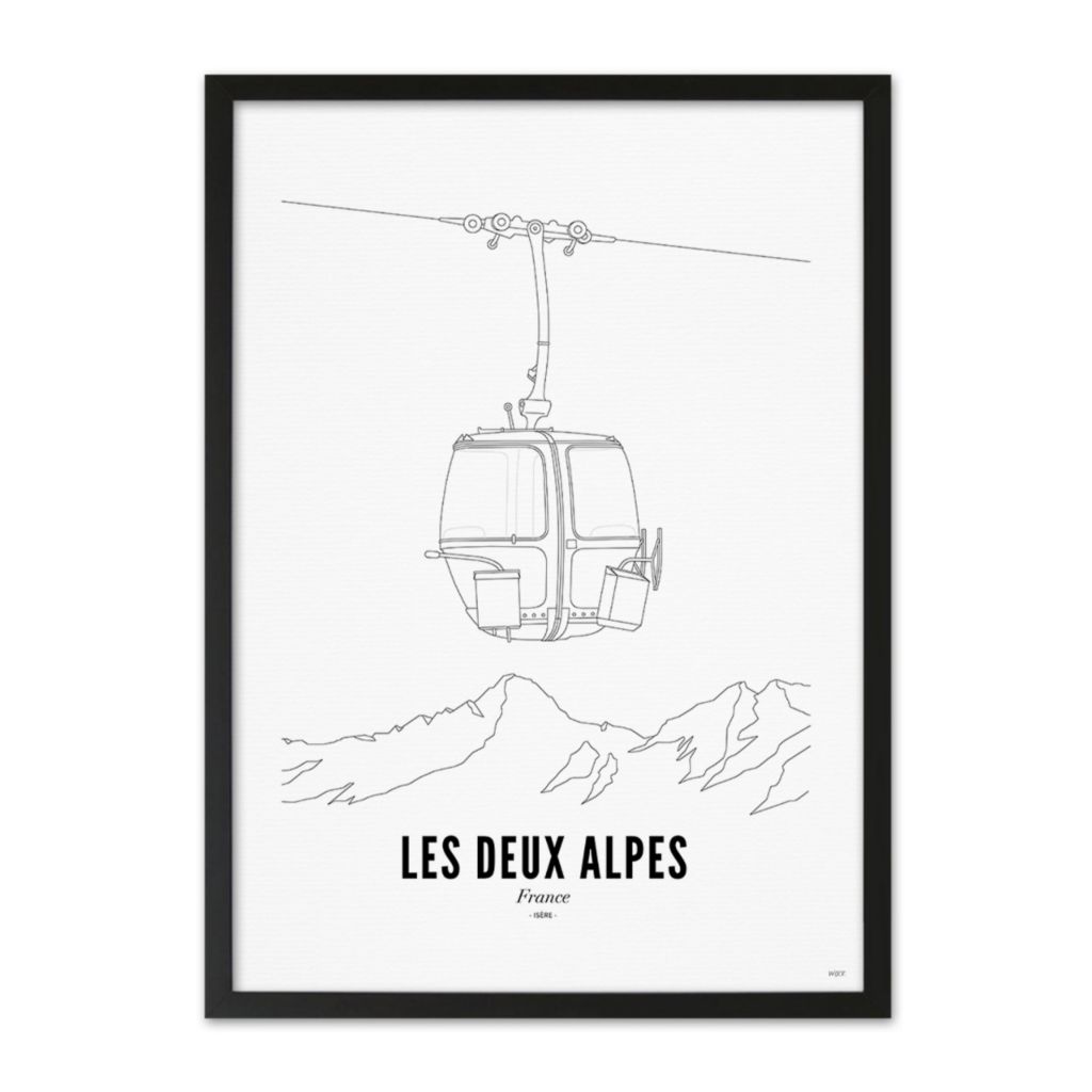 Poster of Les Deux Alpes - Ski lift | WIJCK.