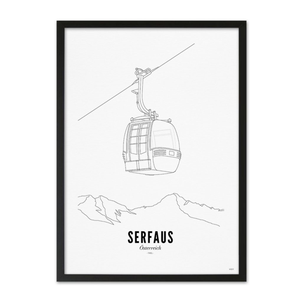 Poster of Serfaus - Ski lift | WIJCK.