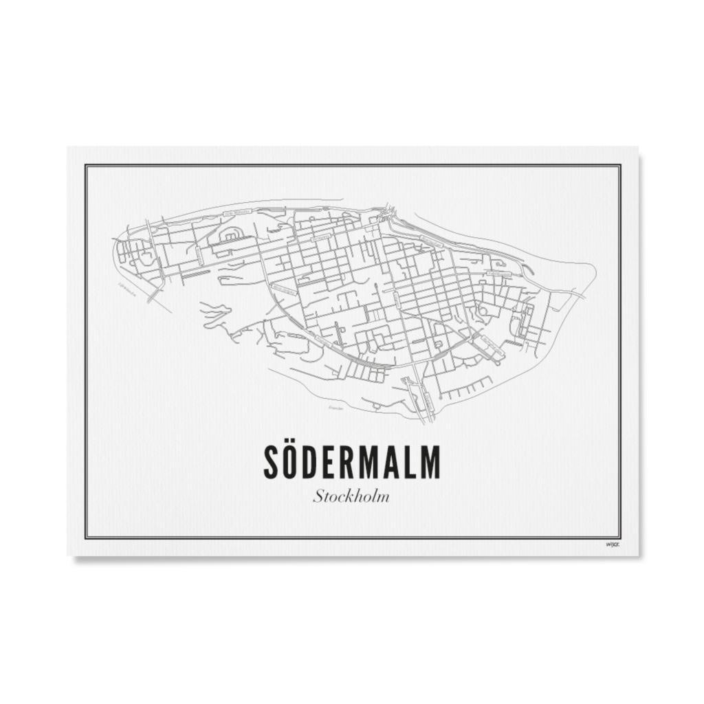 Poster of Stockholm - Södermalm | WIJCK.