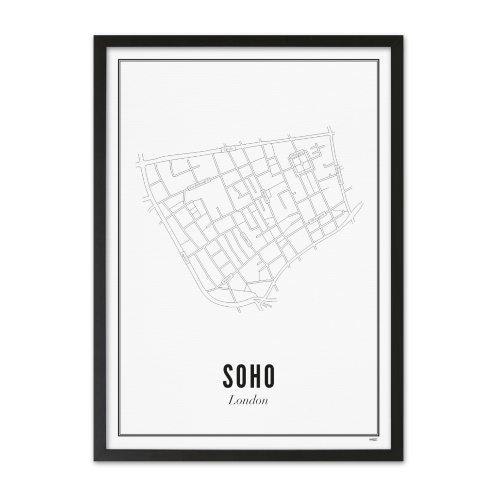 Poster von London - Soho | WIJCK.