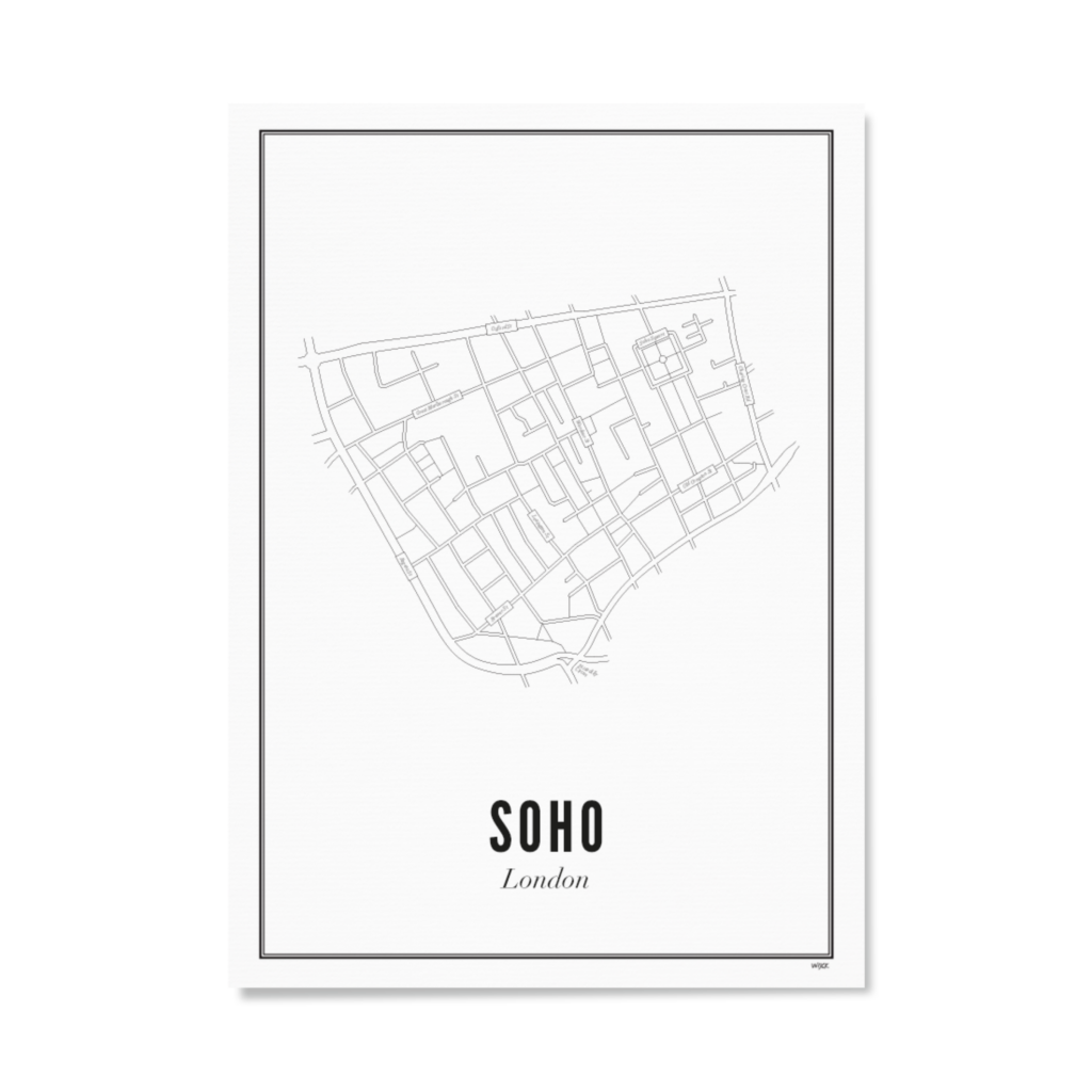 Poster von London - Soho | WIJCK.