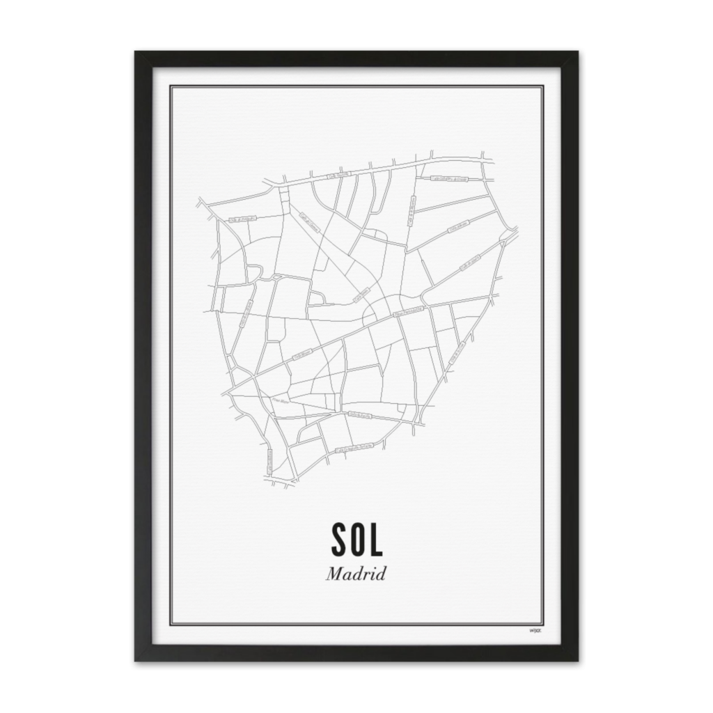 Poster van Madrid - Sol | WIJCK. 