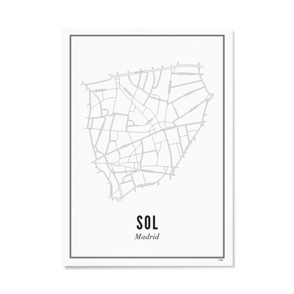 Poster van Madrid - Sol | WIJCK. 