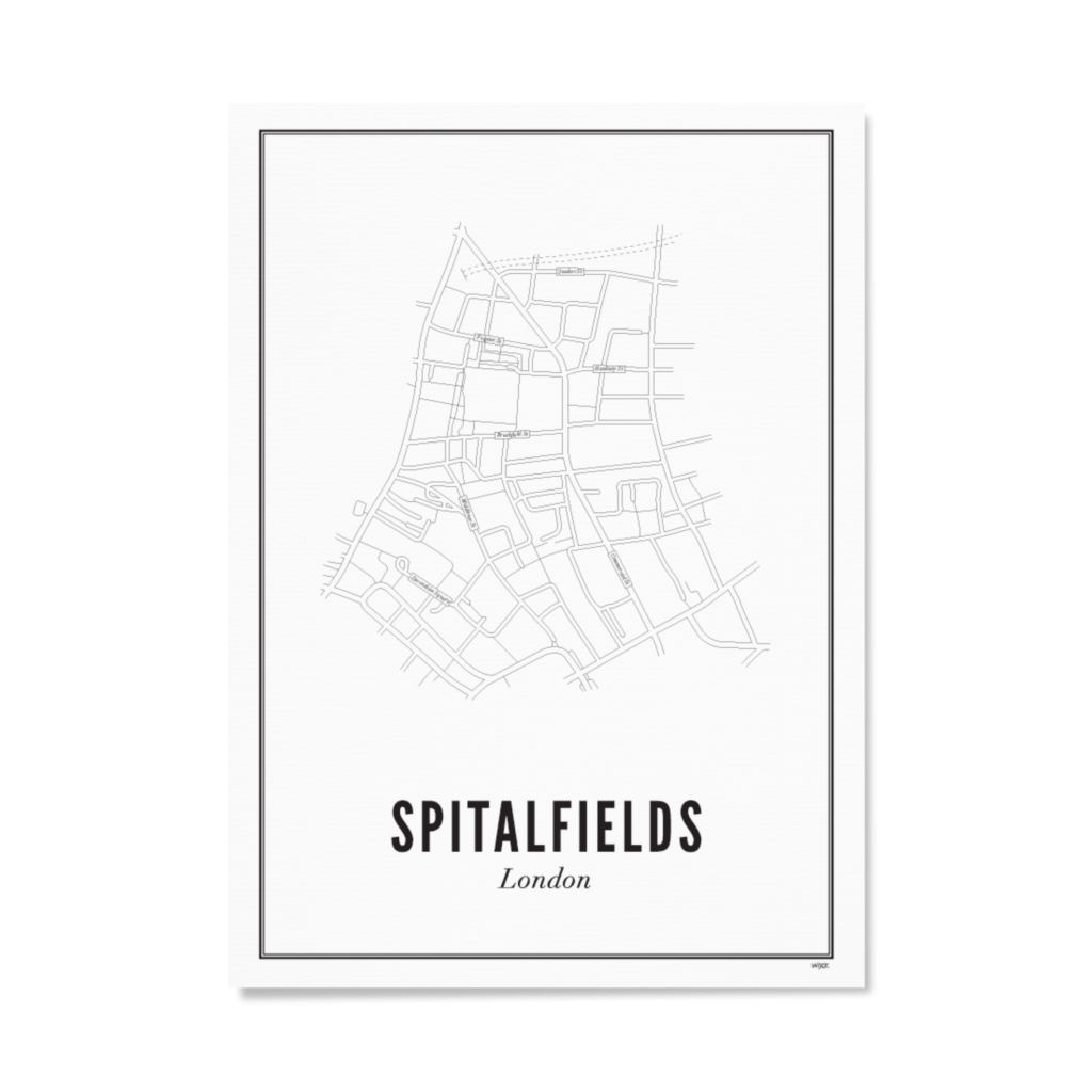 Poster von London - Spitalfields | WIJCK.