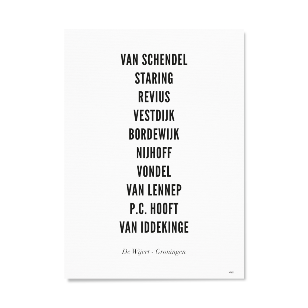Poster von Groningen - De Wijert | WIJCK.
