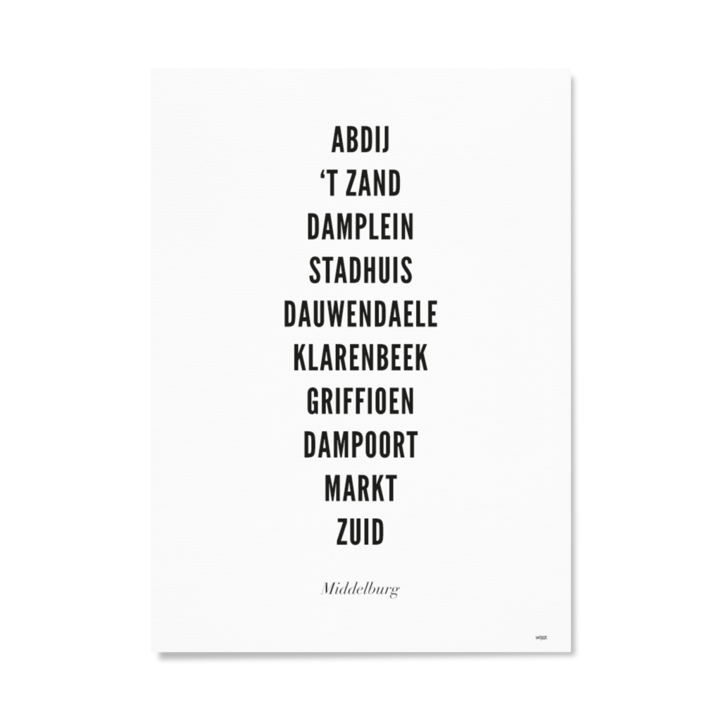 Affiches de Middelburg - Ville | WIJCK.