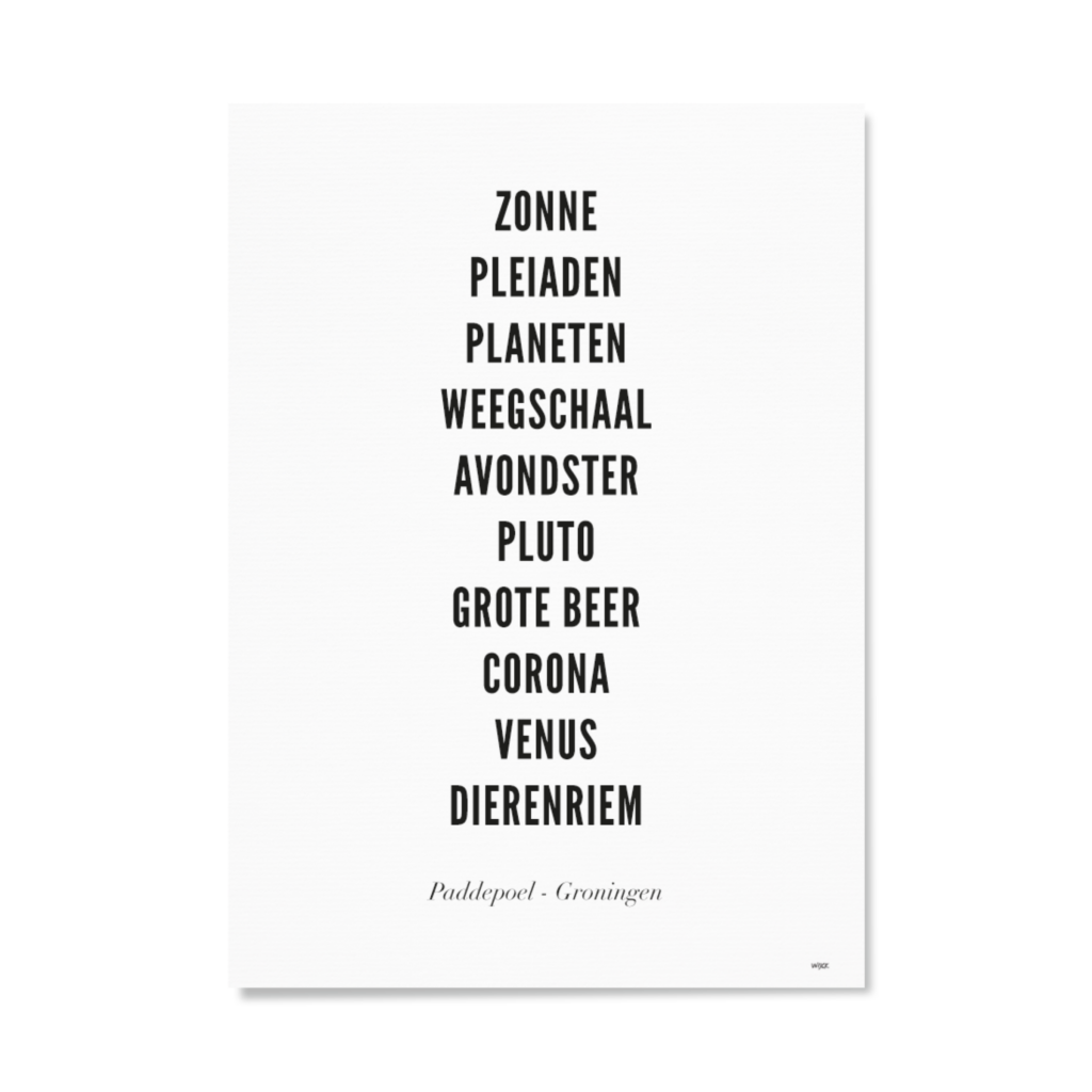 Poster von Groningen - Paddepoel | WIJCK.
