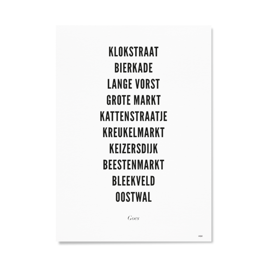 Poster von Goes - Zentrum | WIJCK.