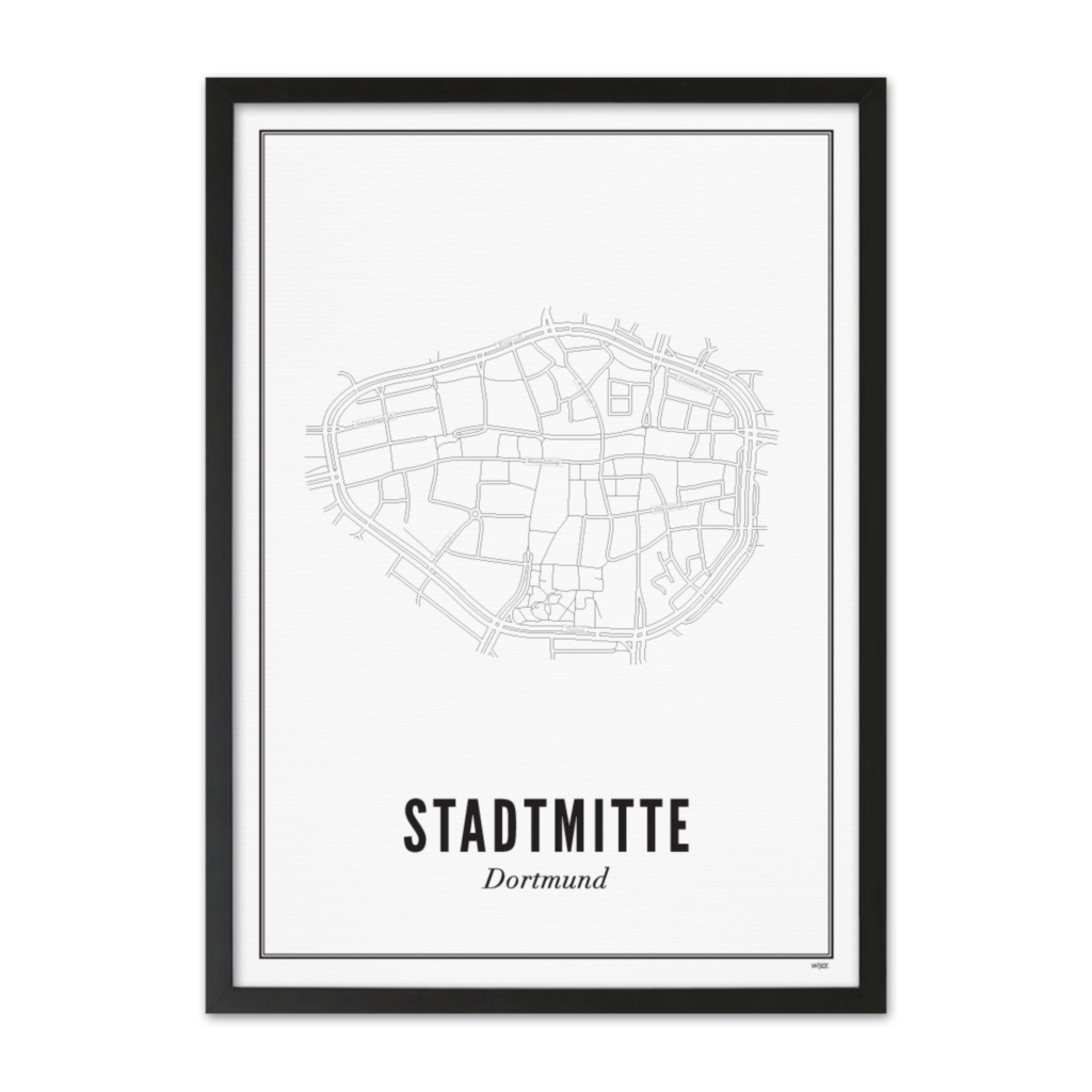 Poster von Dortmund - Stadtmitte | WIJCK.