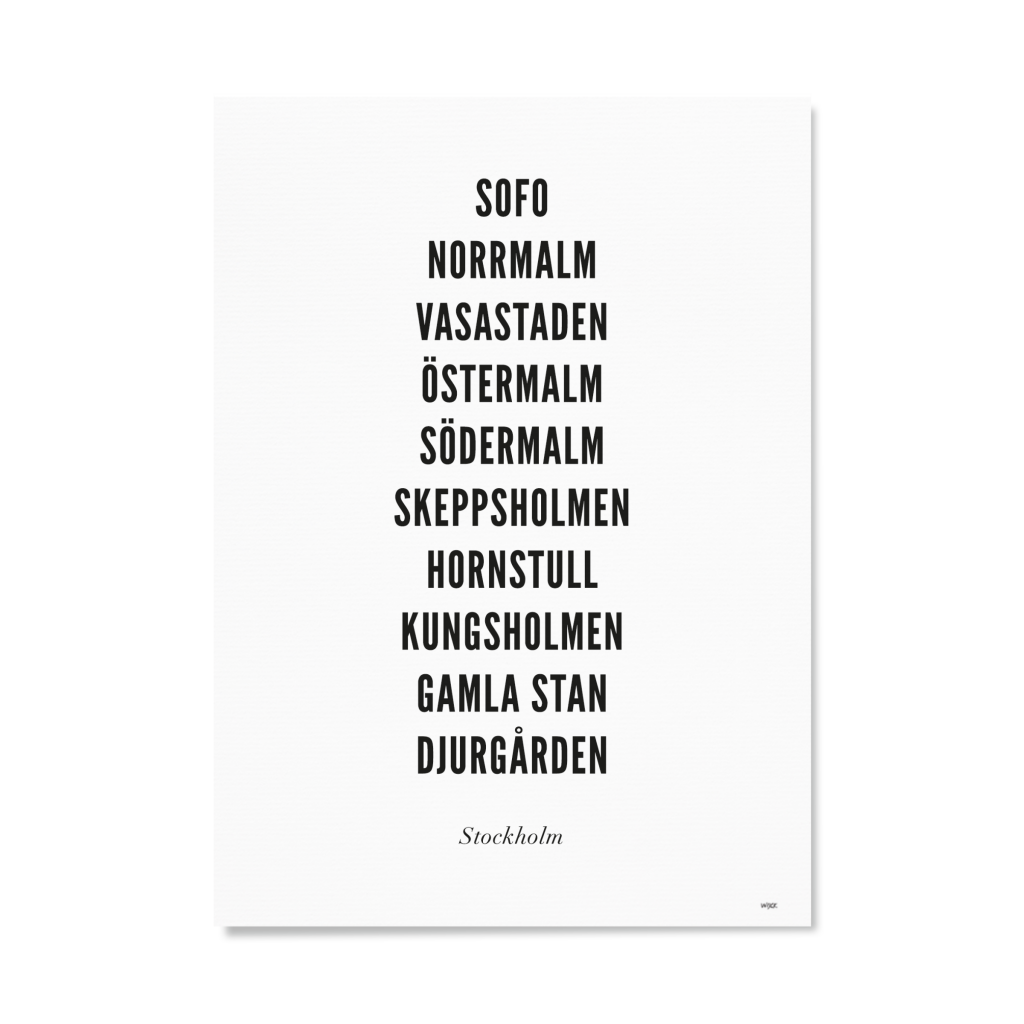 Affiches de Stockholm - Ville | WIJCK.