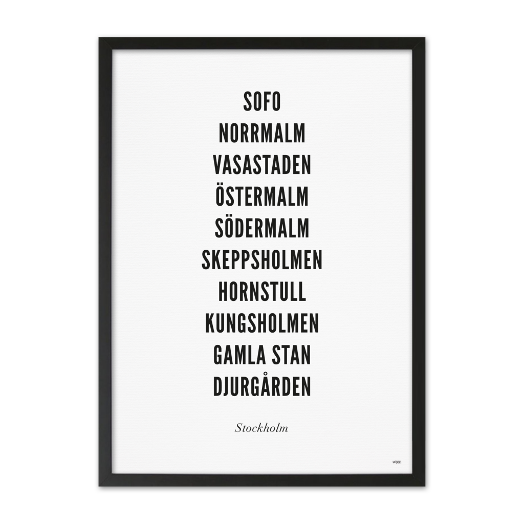 Affiches de Stockholm - Ville | WIJCK.