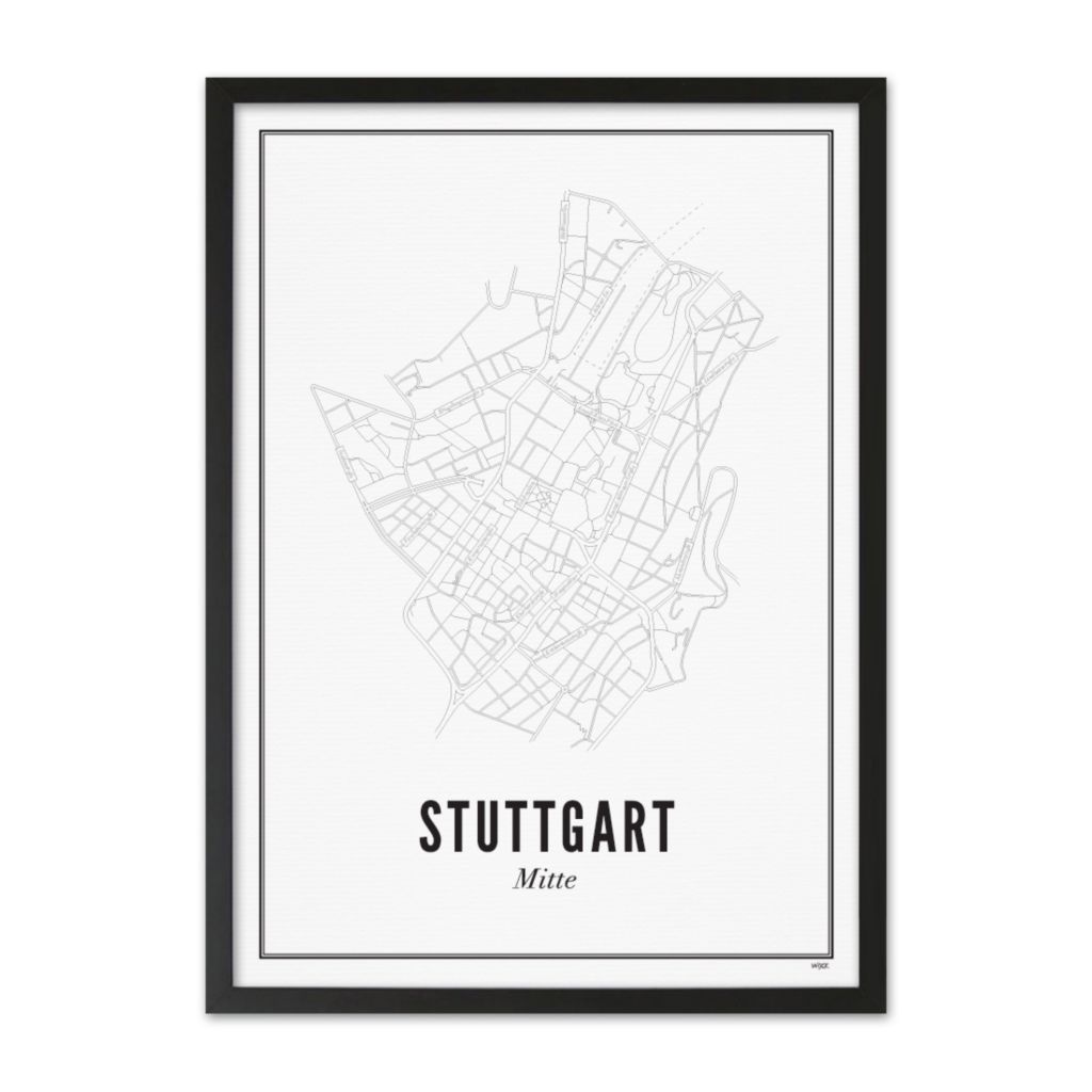 Poster van Stuttgart - Mitte | WIJCK. 