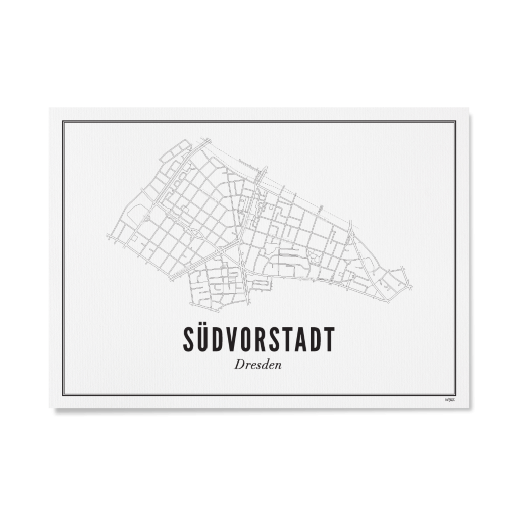 Poster van Dresden - Südvorstadt | WIJCK. 