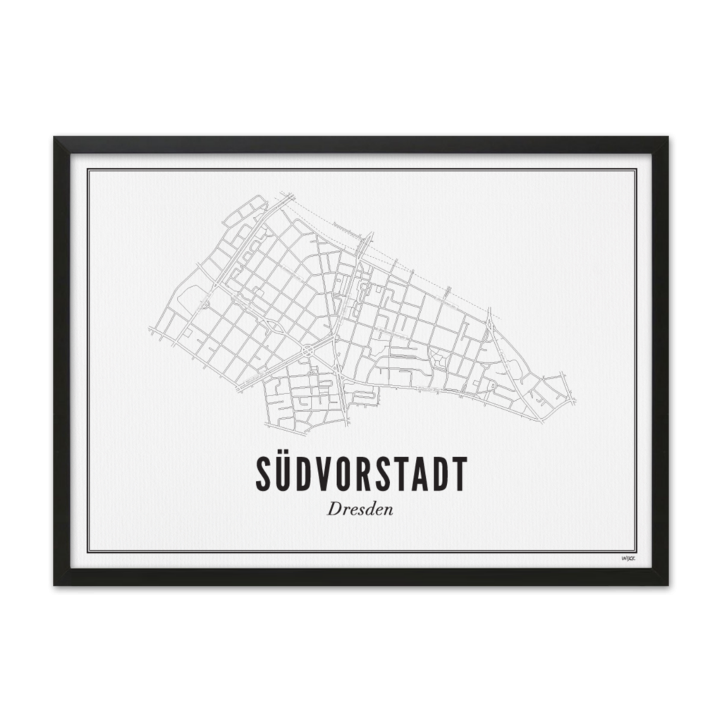 Poster van Dresden - Südvorstadt | WIJCK. 