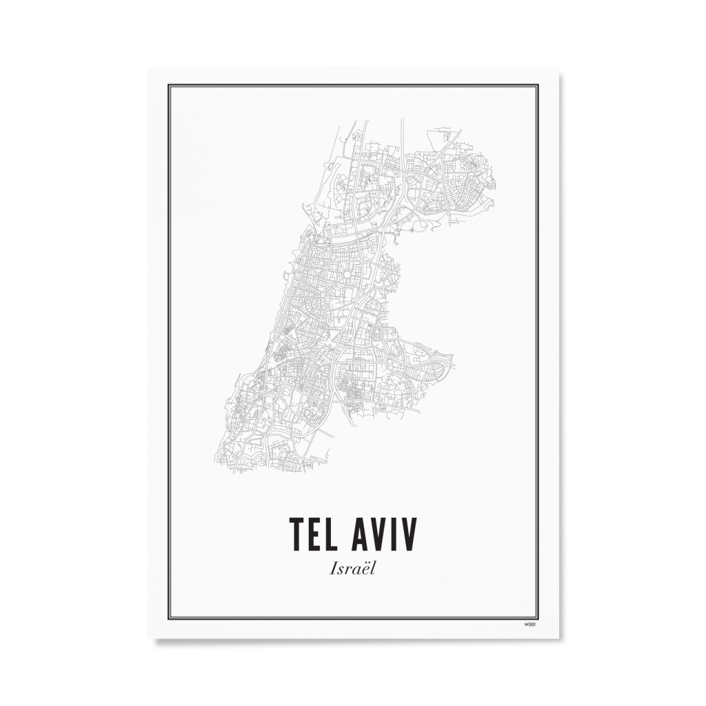 Poster von Tel Aviv - Stadt | WIJCK.