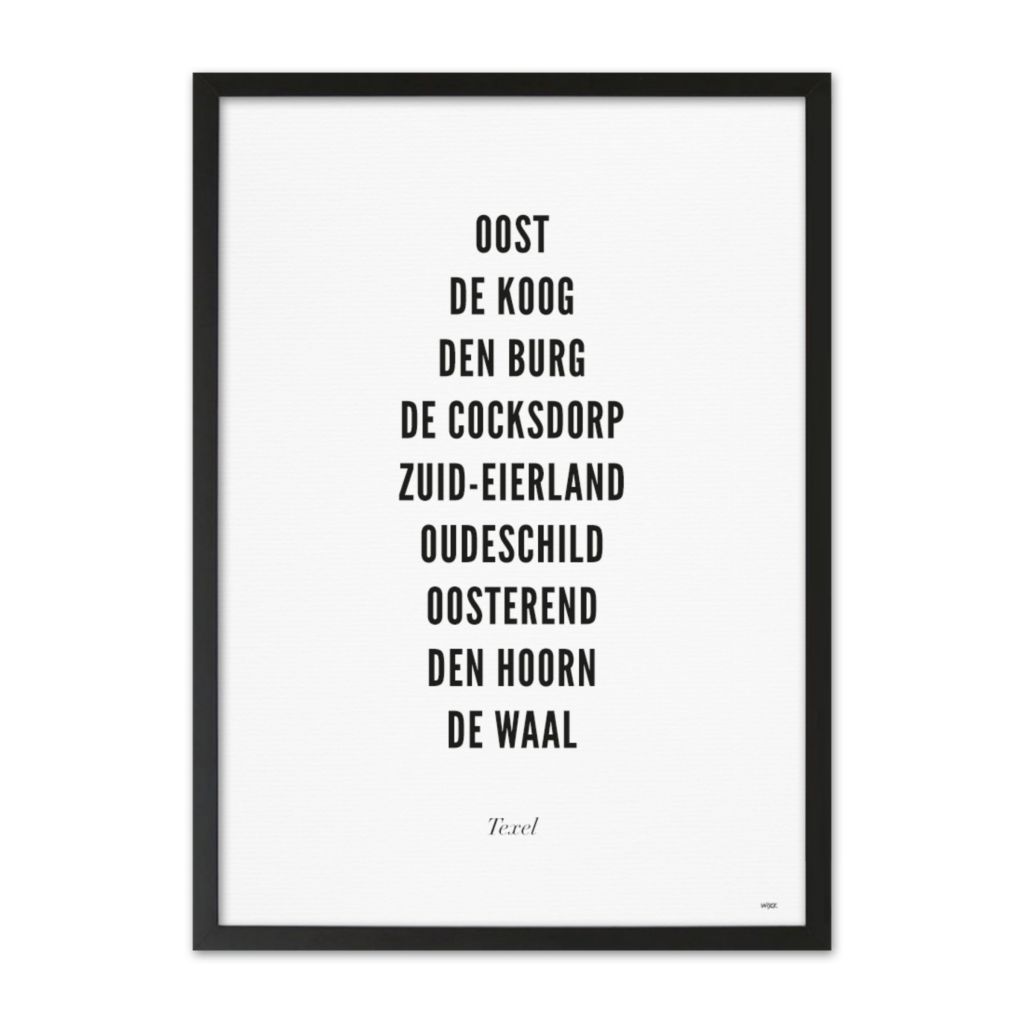 Affiches de Texel - Typo | WIJCK.