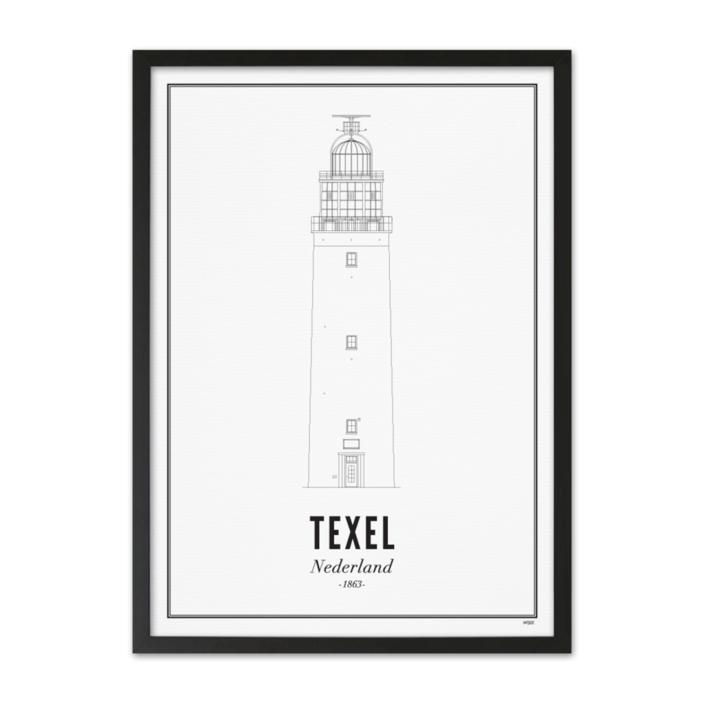 Poster von Texel - Leuchtturm | WIJCK.