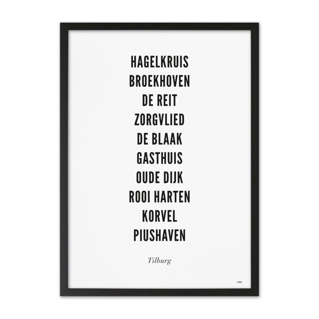 Poster of Tilburg - City | WIJCK.