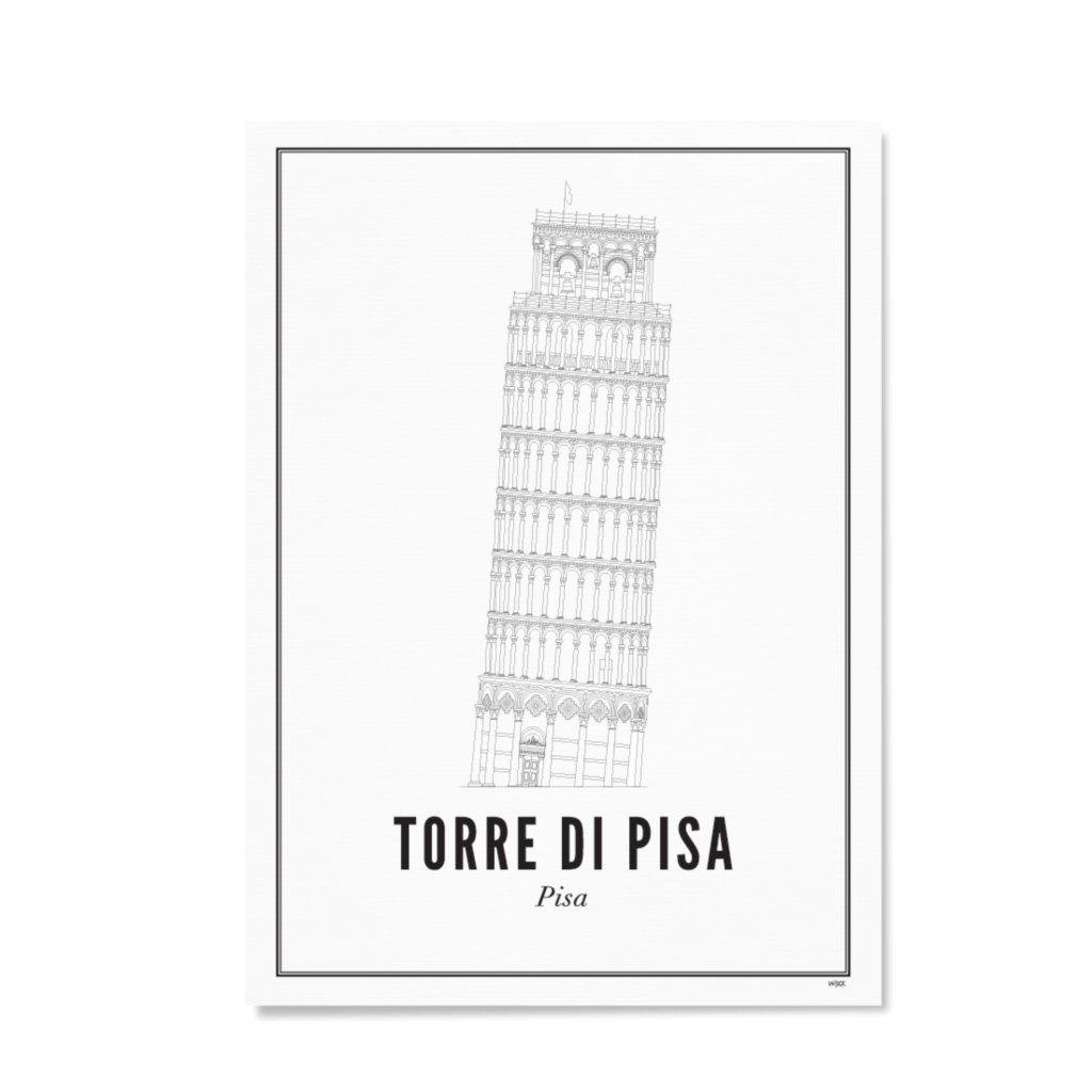 Affiches de Pisa - Tour de Pise | WIJCK.