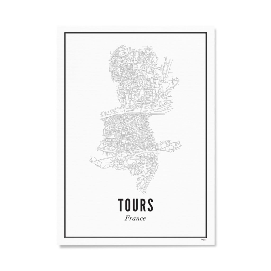 Poster von Tours - Stadt | WIJCK.