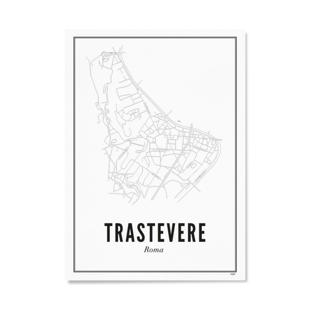 Poster of Rome - Trastevere | WIJCK.