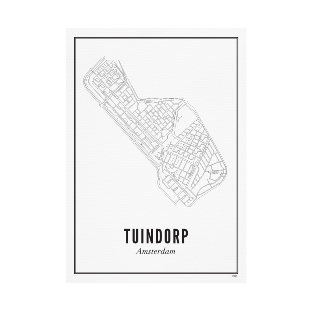 Poster van Amsterdam - Tuindorp | WIJCK. 