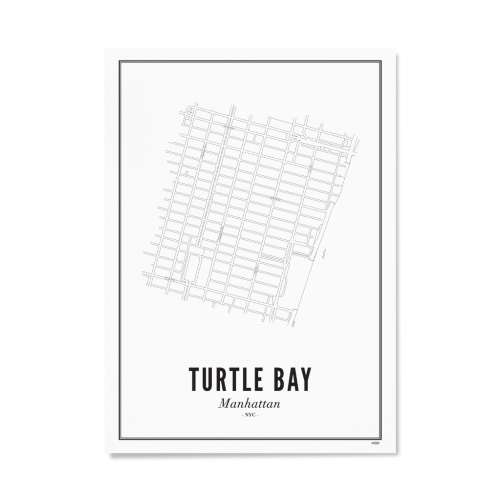 Affiches de New York - Turtle Bay | WIJCK.